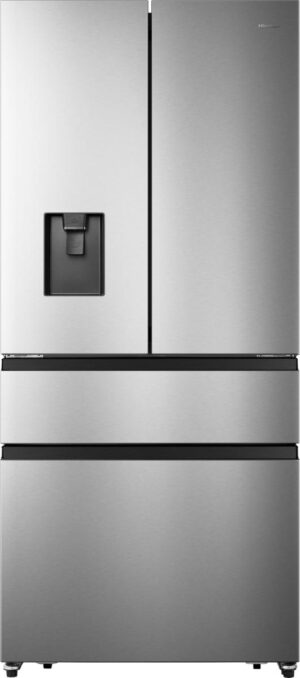 Hisense RF540N4WIE PureFlat 480L French Door Fridge Freezer - Inox