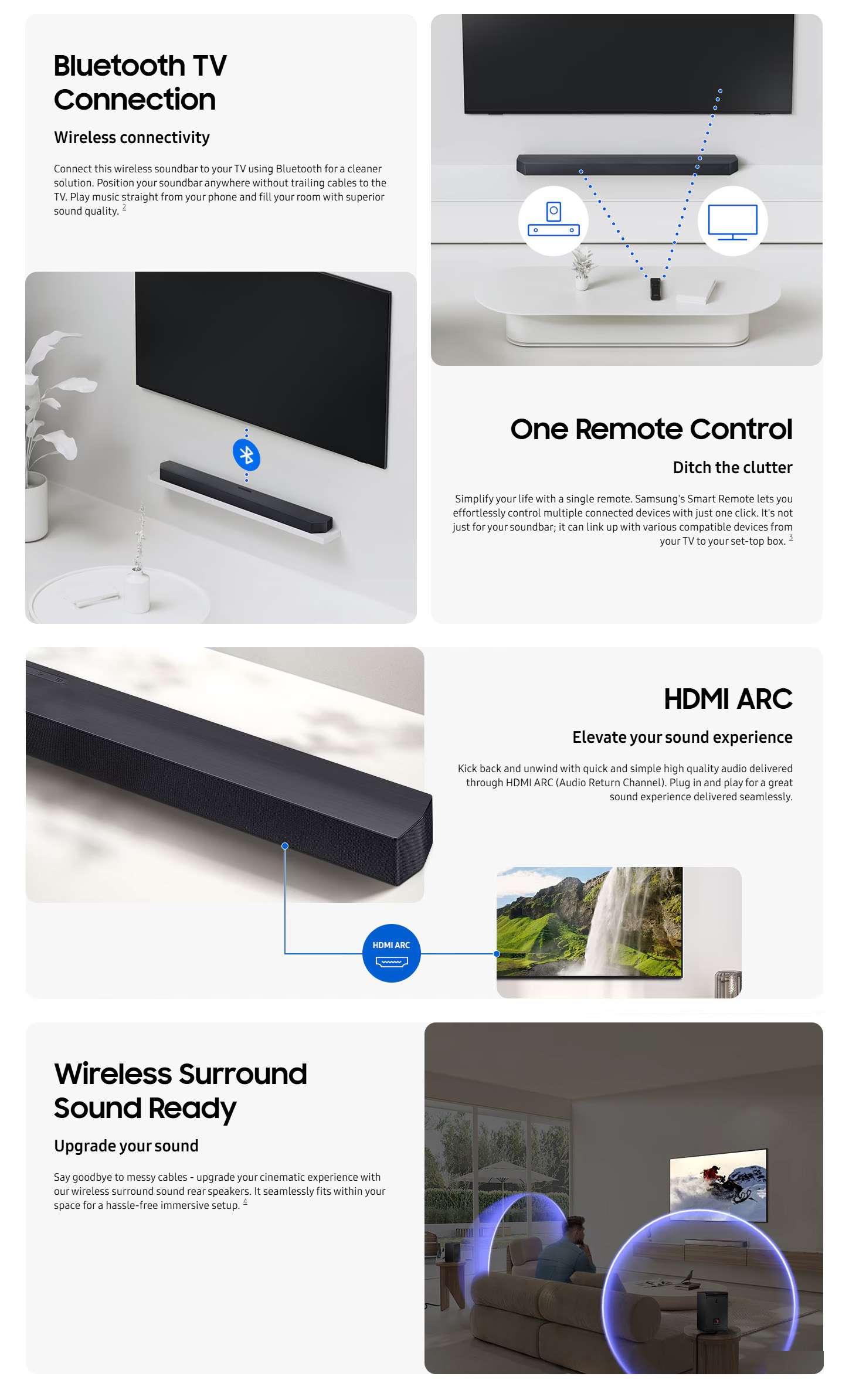 Samsung HW-B450F ZF B-Series 2.1ch Soundbar with Subwoofer ALL 10