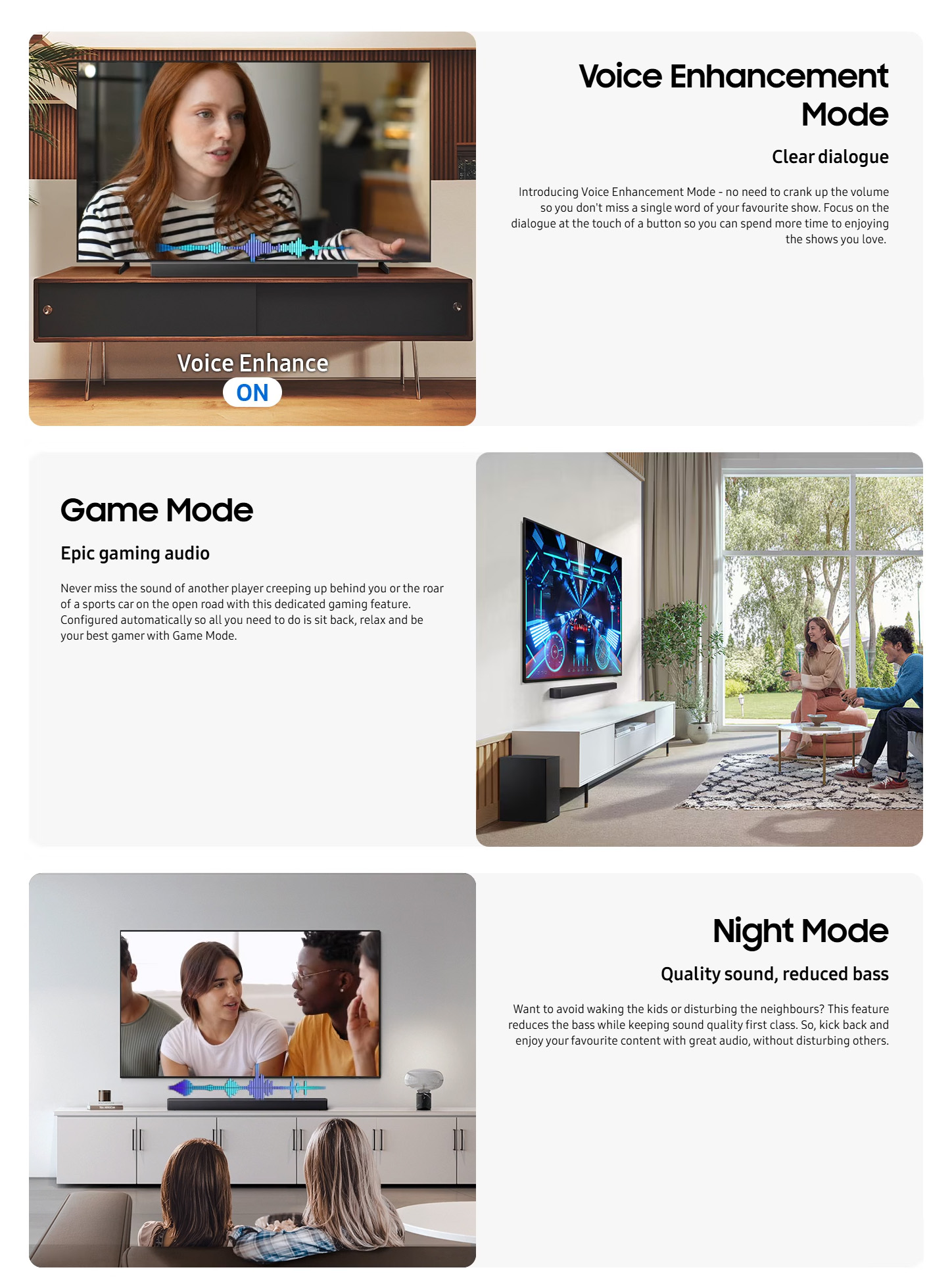 Samsung HW-B450F ZF B-Series 2.1ch Soundbar with Subwoofer ALL 9