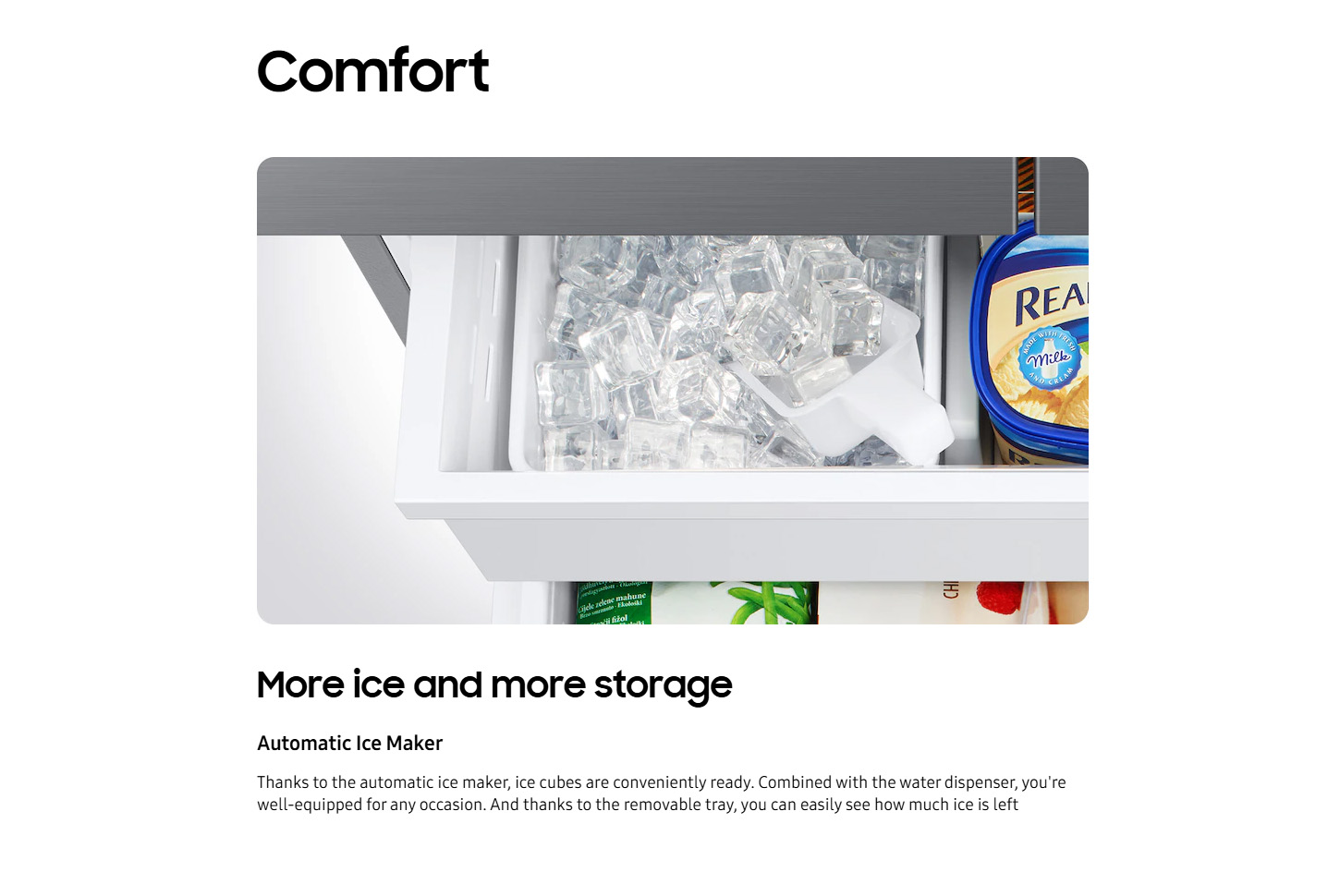 Samsung RF50C530EB1 EF AI 495L French Style Fridge Freezer ALL Comfort