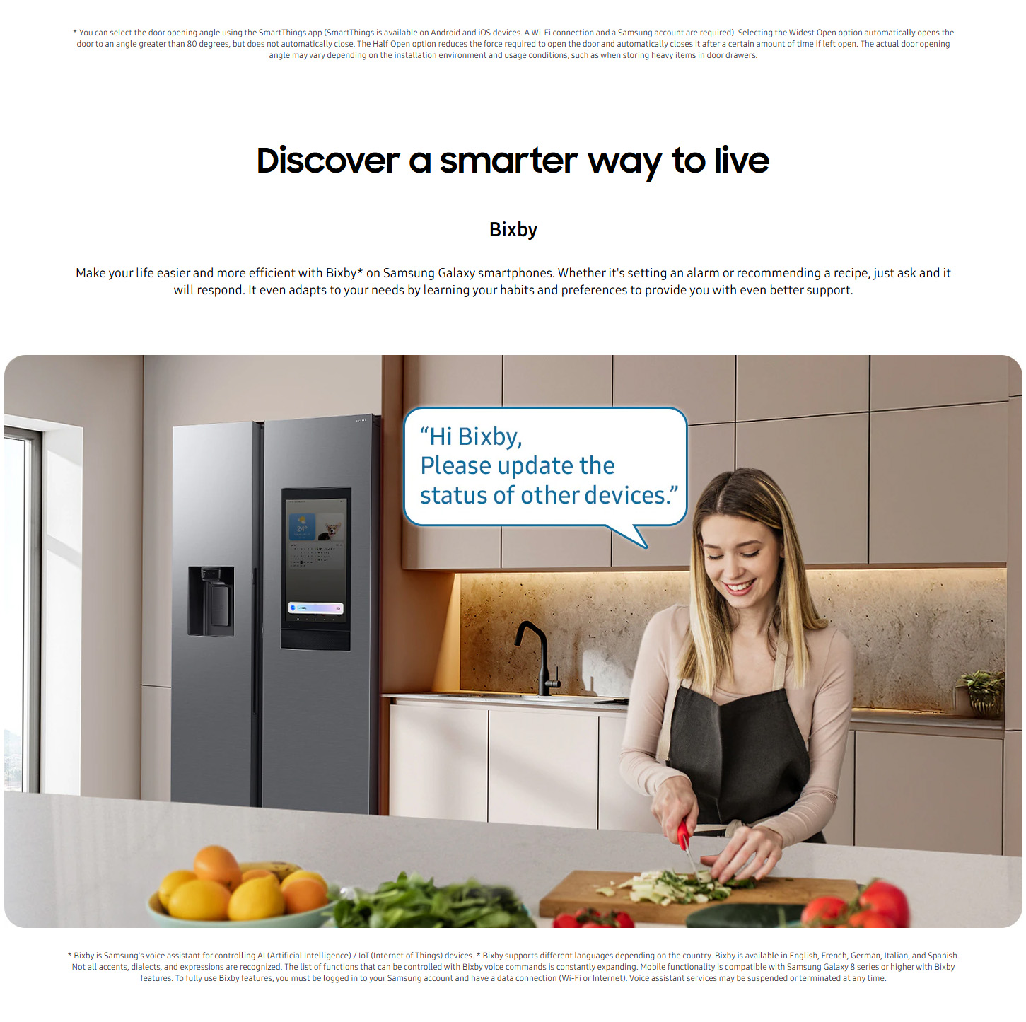 Samsung RS90F67BETEF Family Hub 614L American Style Fridge Freezer ALL 7