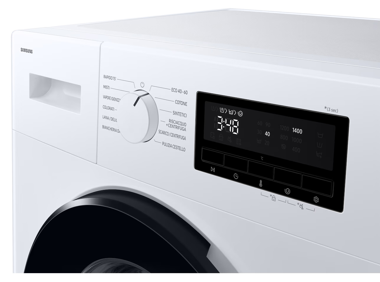 Samsung WW90FG3M05AWET 9kg 1400rpm Series 3000 Class A Washing Machine - Image 4