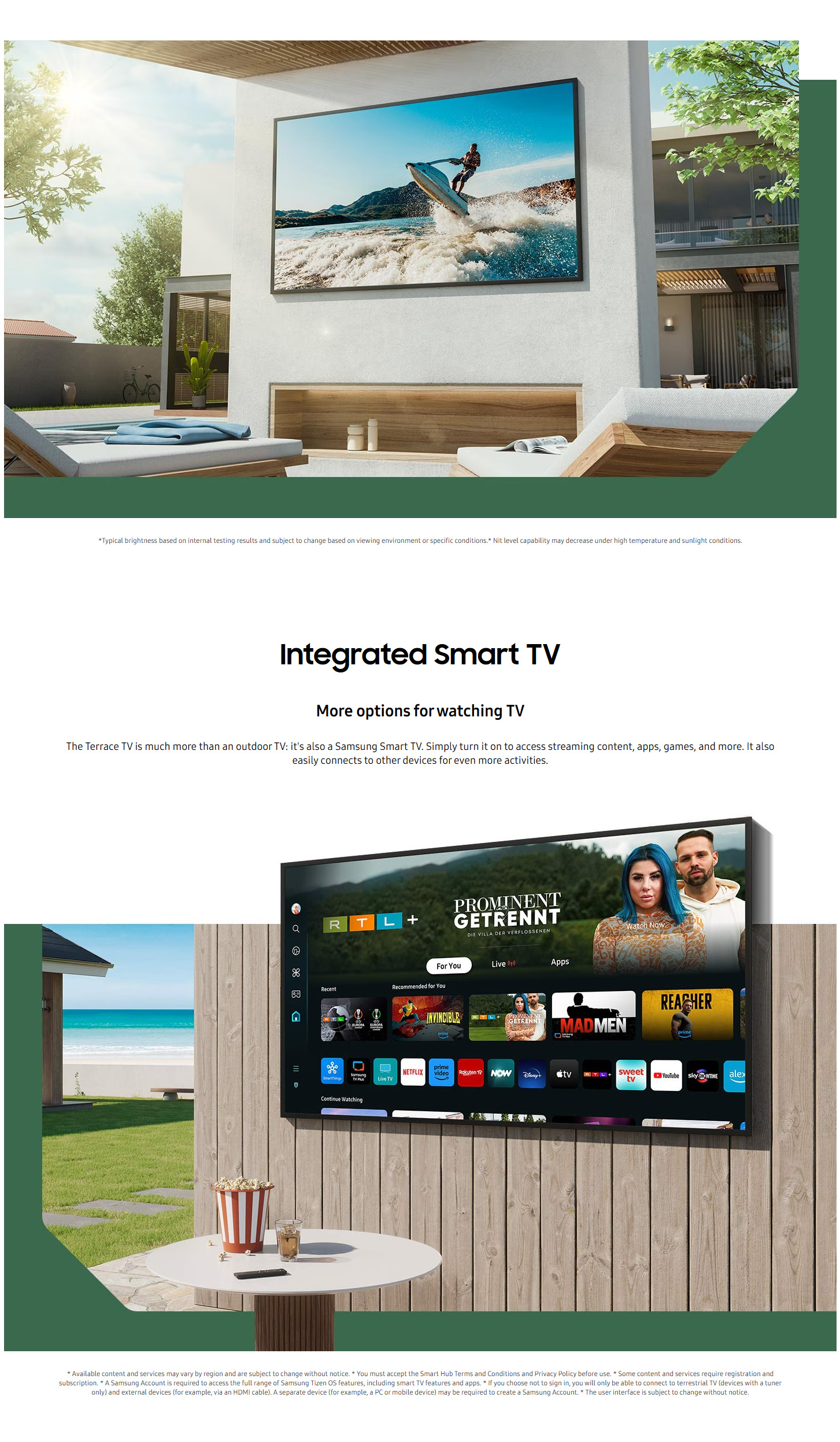 Samsung QE75LST7DATXZT 75 The Terrace Neo QLED 4K Outdoor Smart TV ALL 2