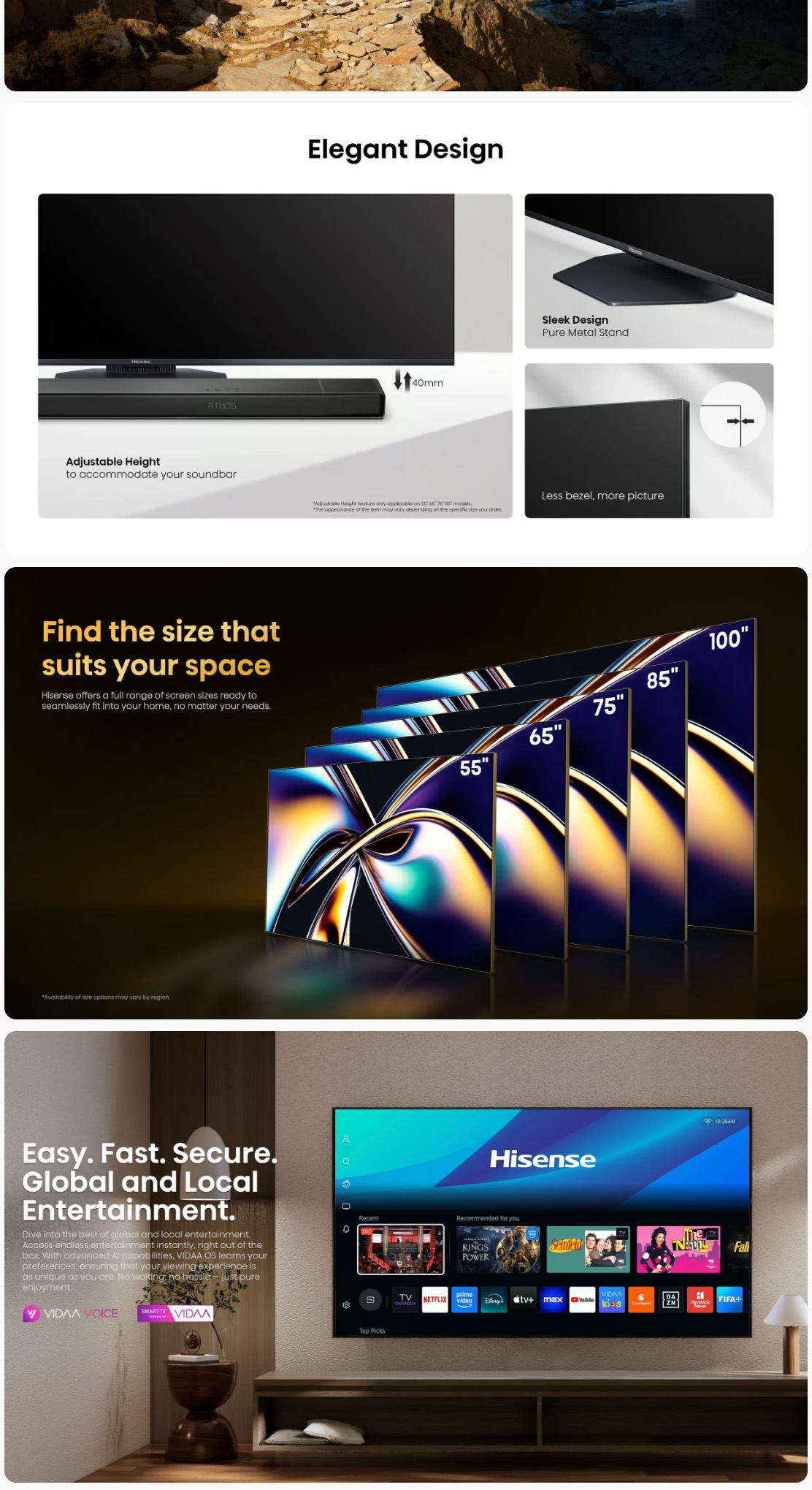 Hisense 100U8Q 100 Mini-LED 165Hz VRR QLED Gaming TV ALL 7