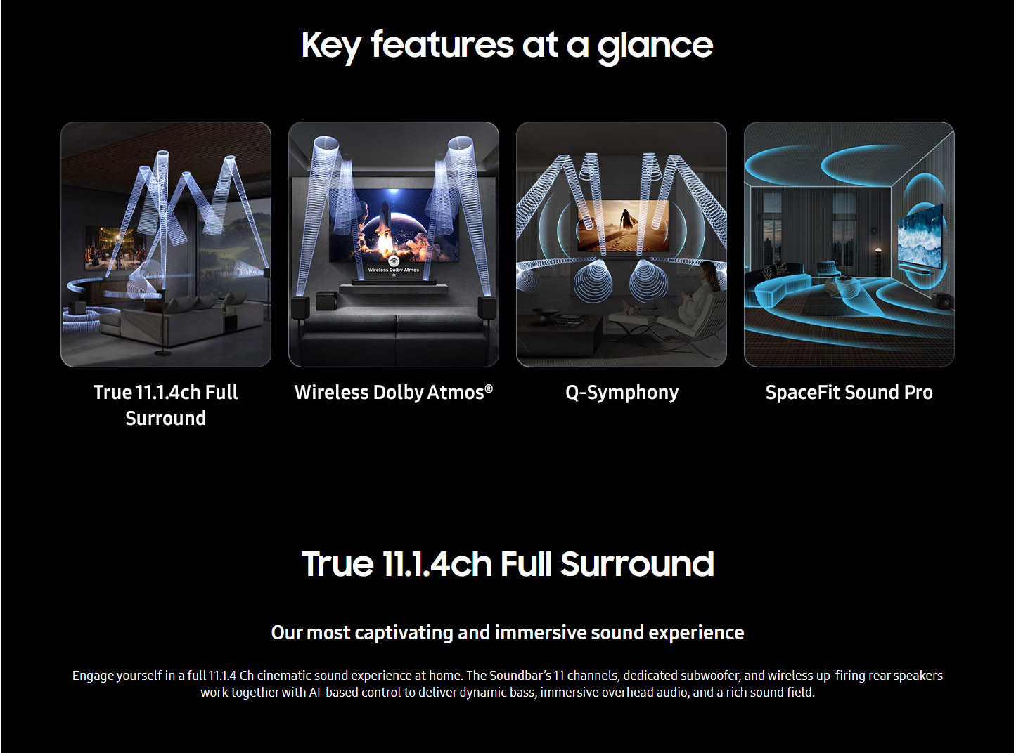 Samsung HW-Q990H XC Q-Series 11.1.4ch Home Theatre System ALL 4