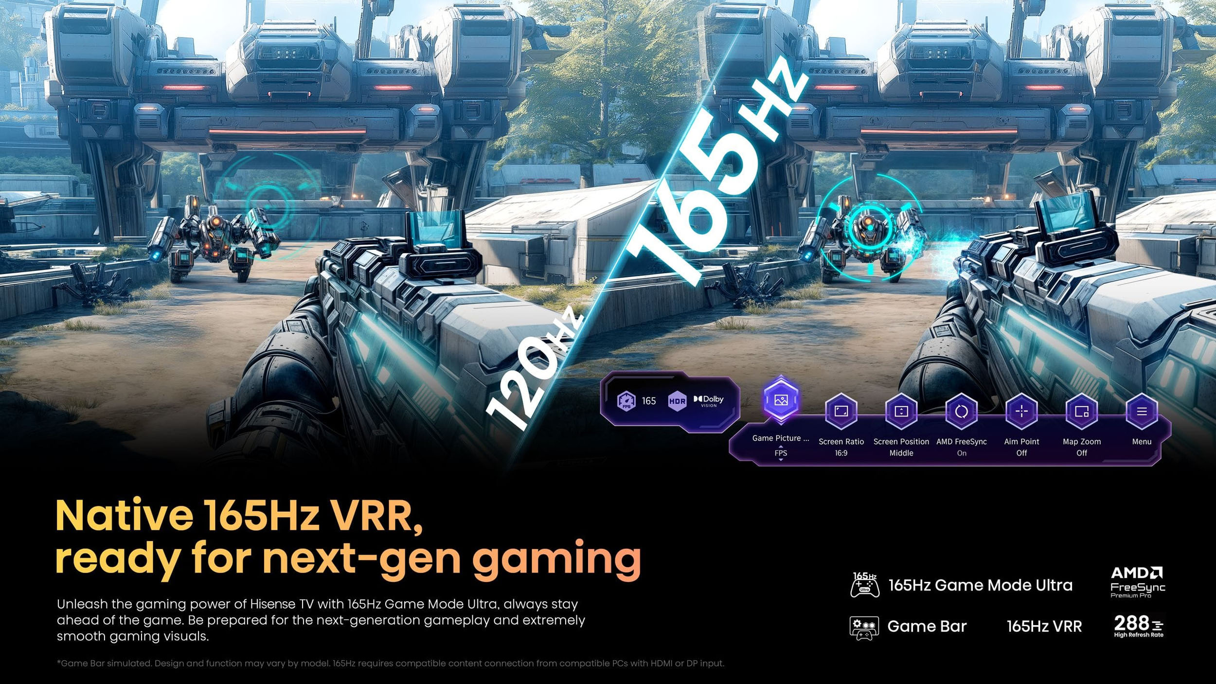 Hisense Real MiniLED 75U7Q PRO 75 165Hz 240HSR TV ALL 4
