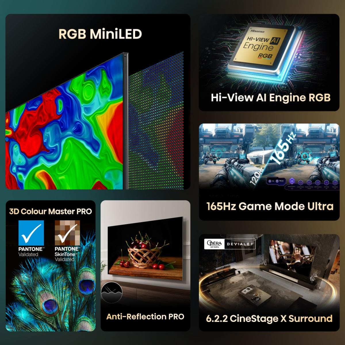 Hisense 116UXQ 116" Mini-LED 165Hz 4K RGB MiniLED Smart TV Wi-Fi - Image 3