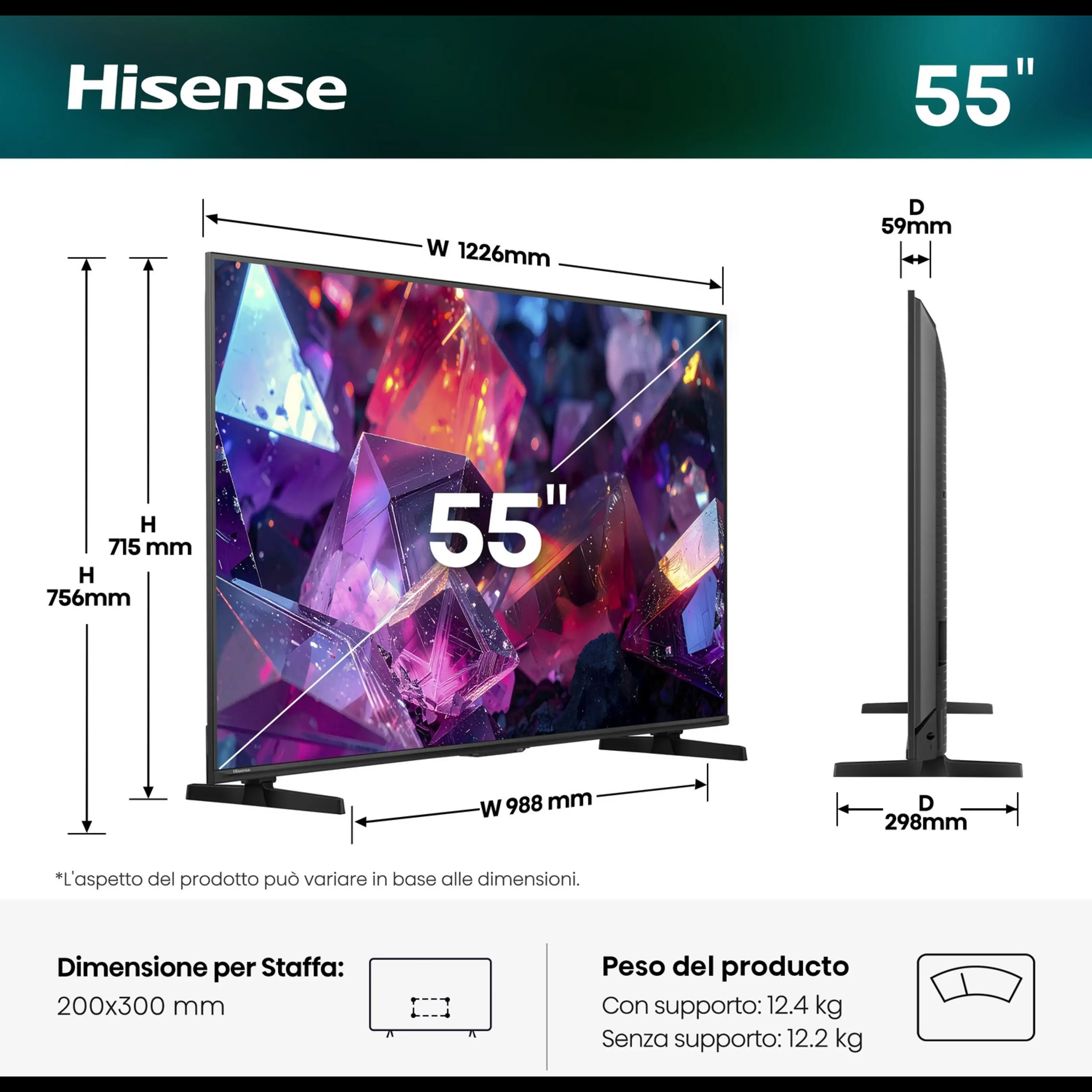 Hisense 55Q7S PRO 55" 4K Hi-QLED Smart TV Wi-Fi - Image 2
