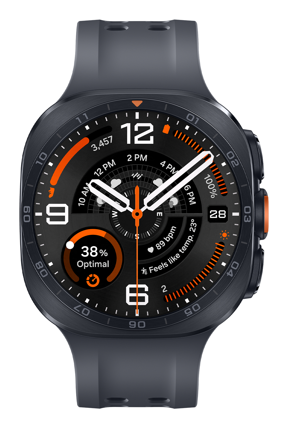 Samsung Galaxy Watch Ultra2 AMOLED 4G 47mm Digital 498 x 498 Pixels Touchscreen Wi-Fi GPS Satellite - Titanium Grey - Image 2