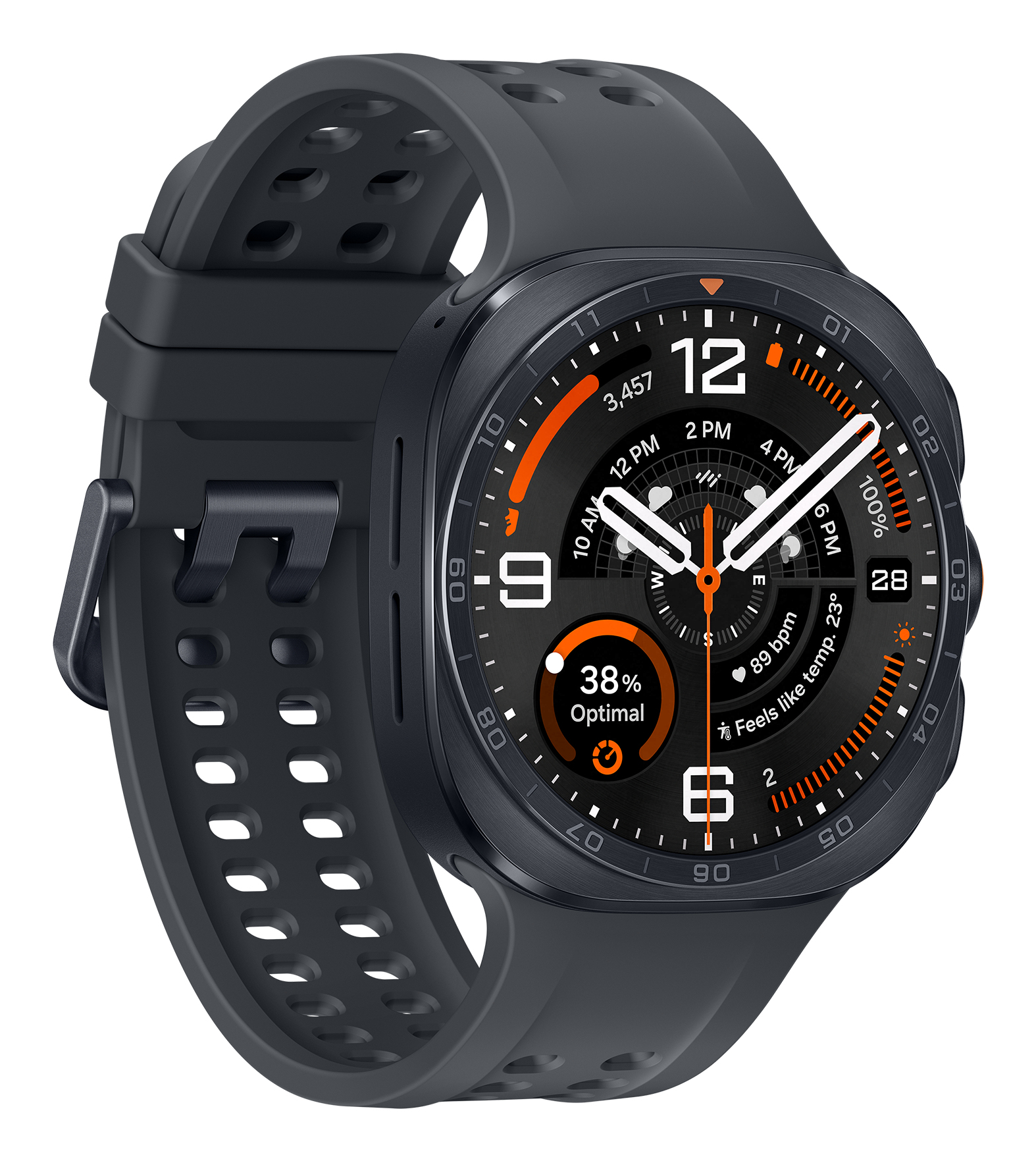 Samsung Galaxy Watch Ultra2 AMOLED 4G 47mm Digital 498 x 498 Pixels Touchscreen Wi-Fi GPS Satellite - Titanium Grey - Image 3