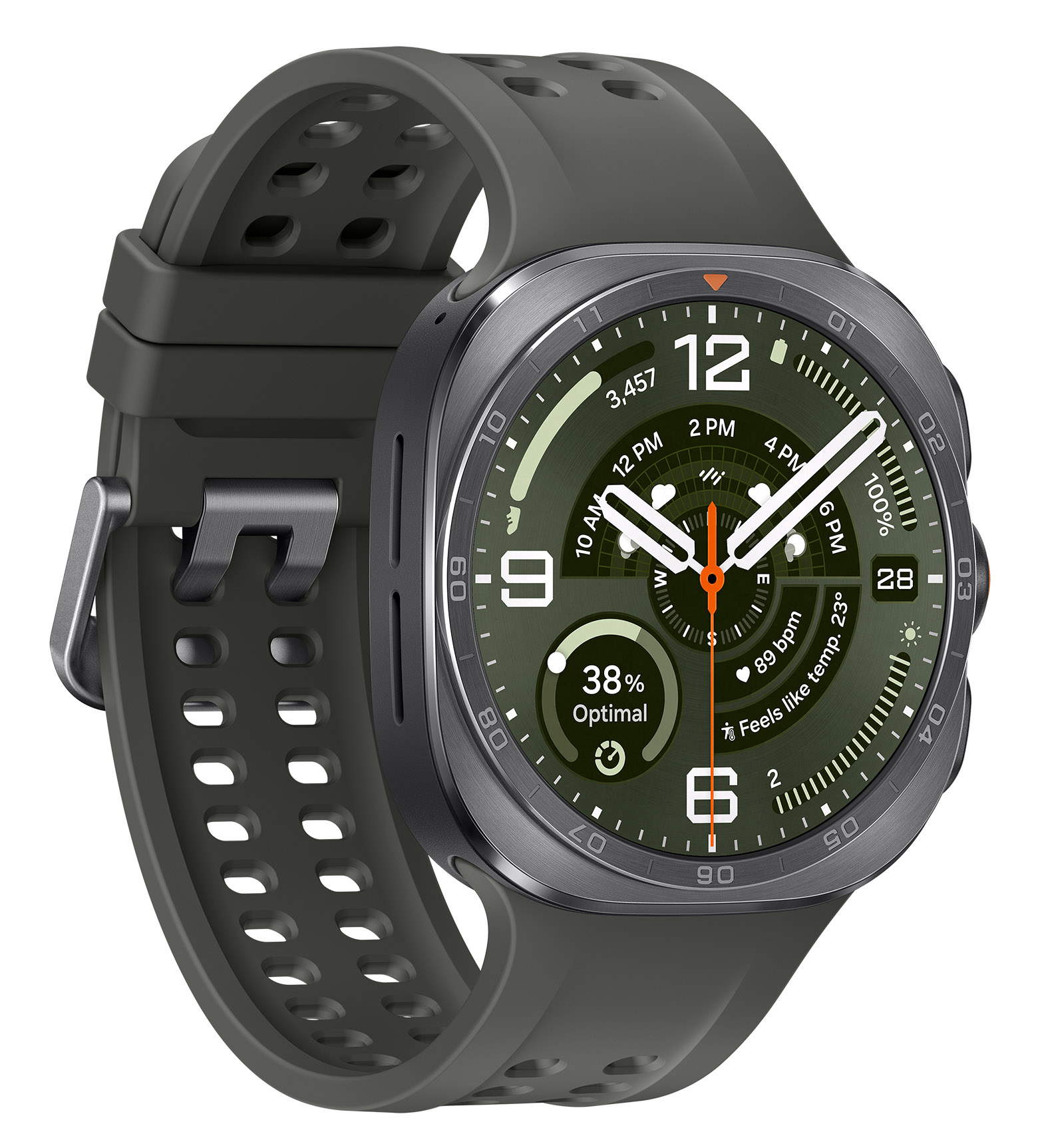 Samsung Galaxy Watch Ultra2 AMOLED 4G 47mm Digital 498 x 498 Pixels Touchscreen Wi-Fi GPS Satellite - Titanium Silver - Image 3