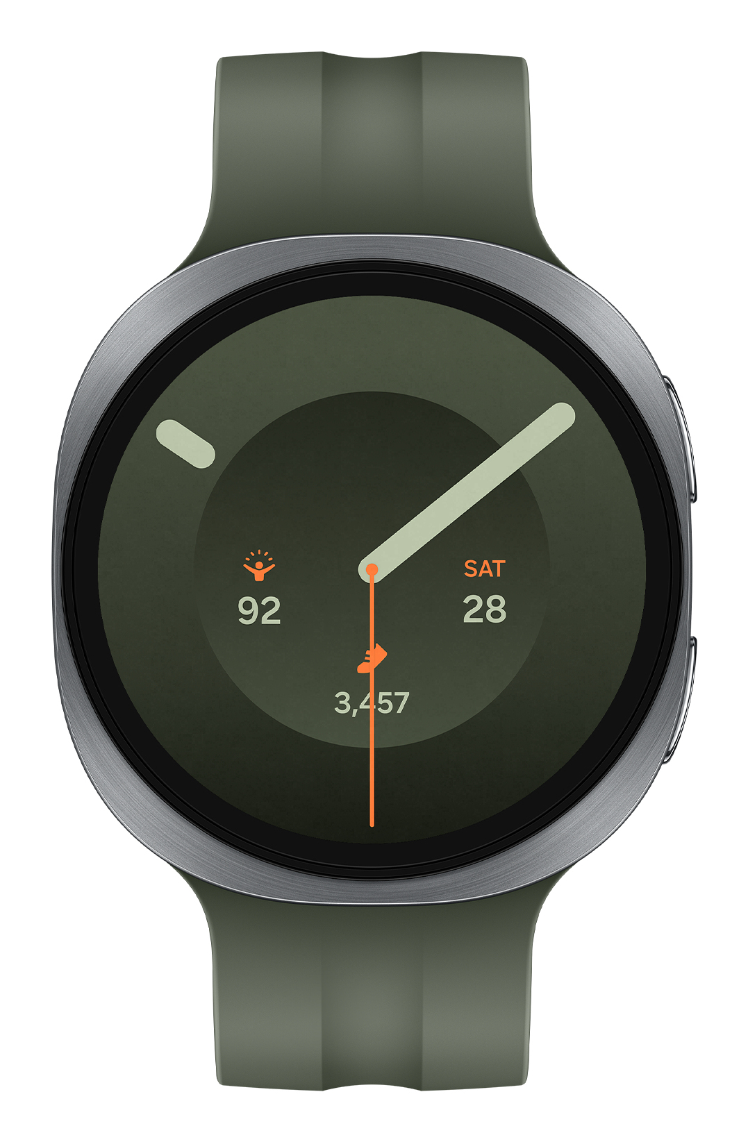 Samsung Galaxy Watch9 AMOLED 44mm Digital 480 x 480 Pixels, Touchscreen Wi-Fi GPS - Silver - Image 2