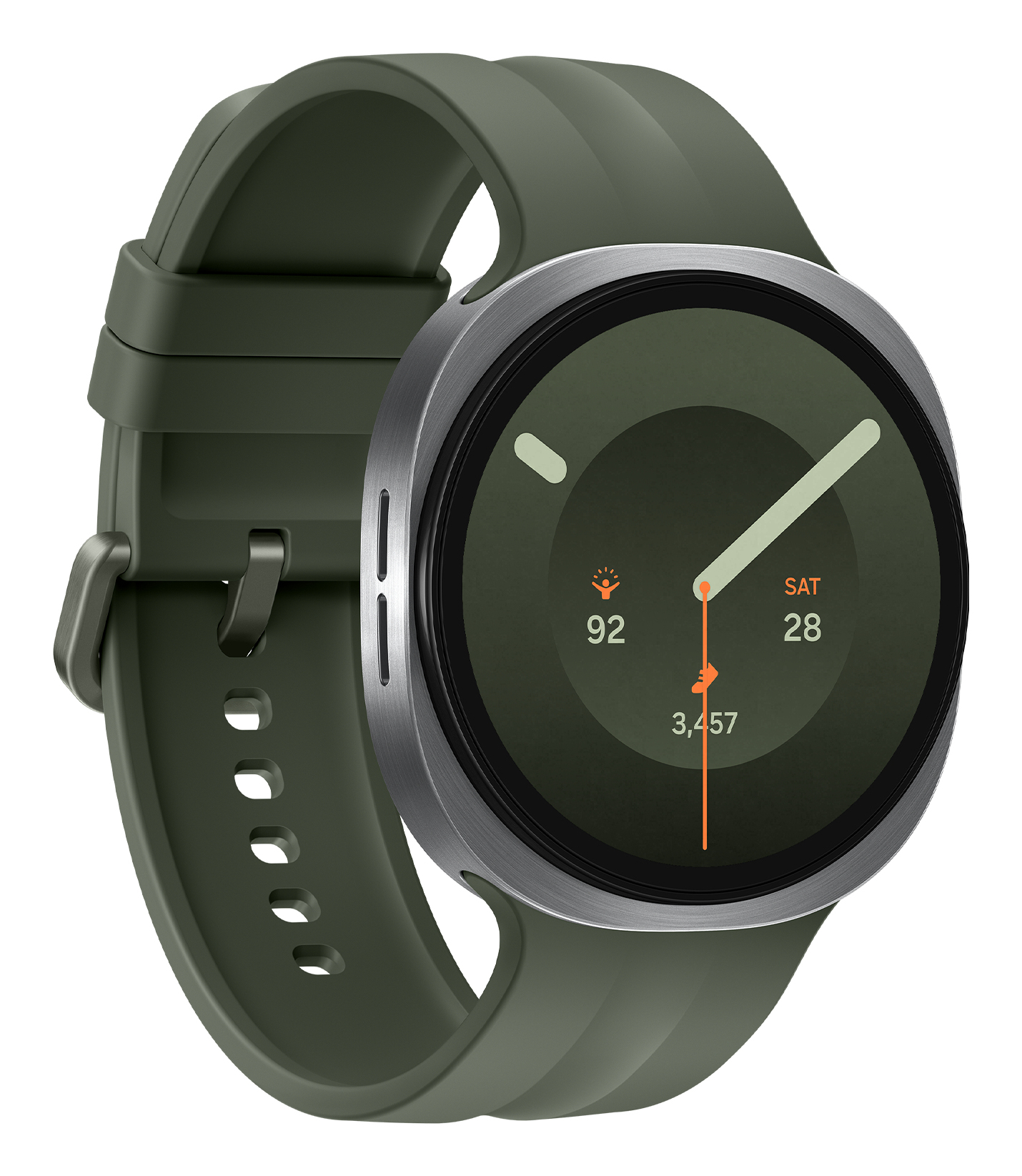 Samsung Galaxy Watch9 AMOLED 44mm Digital 480 x 480 Pixels, Touchscreen Wi-Fi GPS - Silver - Image 3